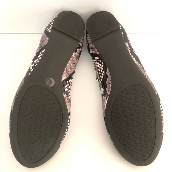 Tory Burch York Ballet Diamond Roccia Snake Flats. - Picture 6 of 8